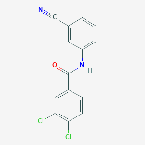 molecular formula C14H8Cl2N2O B5881871 3,4-dichloro-N-(3-cyanophenyl)benzamide 