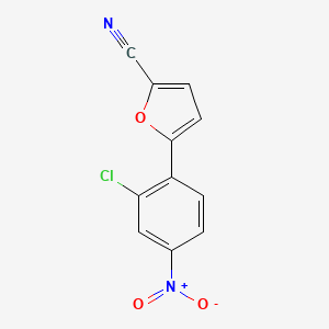 molecular formula C11H5ClN2O3 B5881886 5-(2-chloro-4-nitrophenyl)-2-furonitrile 