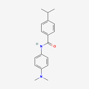 molecular formula C18H22N2O B5881889 N-[4-(dimethylamino)phenyl]-4-isopropylbenzamide 