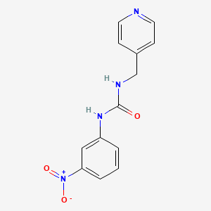 molecular formula C13H12N4O3 B5881891 N-(3-nitrophenyl)-N'-(4-pyridinylmethyl)urea 