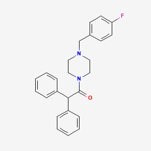 molecular formula C25H25FN2O B5881899 1-(diphenylacetyl)-4-(4-fluorobenzyl)piperazine 