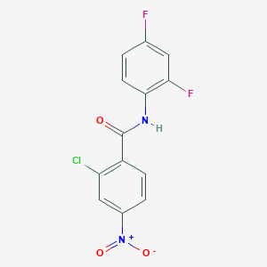 molecular formula C13H7ClF2N2O3 B5881949 2-chloro-N-(2,4-difluorophenyl)-4-nitrobenzamide 