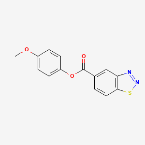 molecular formula C14H10N2O3S B5881972 4-methoxyphenyl 1,2,3-benzothiadiazole-5-carboxylate 