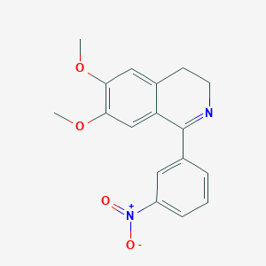molecular formula C17H16N2O4 B5881977 6,7-二甲氧基-1-(3-硝基苯基)-3,4-二氢异喹啉 