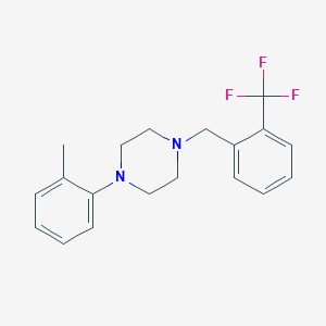molecular formula C19H21F3N2 B5881995 1-(2-methylphenyl)-4-[2-(trifluoromethyl)benzyl]piperazine 