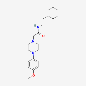 molecular formula C21H31N3O2 B5882002 N-[2-(1-cyclohexen-1-yl)ethyl]-2-[4-(4-methoxyphenyl)-1-piperazinyl]acetamide 