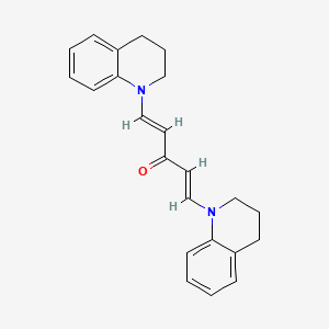 molecular formula C23H24N2O B5882008 1,5-di-3,4-dihydro-1(2H)-quinolinyl-1,4-pentadien-3-one 