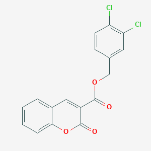 molecular formula C17H10Cl2O4 B5882016 3,4-dichlorobenzyl 2-oxo-2H-chromene-3-carboxylate 