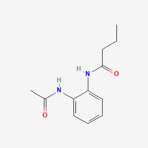 molecular formula C12H16N2O2 B5882054 N-[2-(acetylamino)phenyl]butanamide 