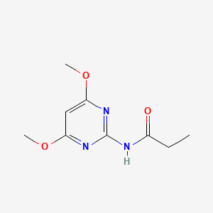 molecular formula C9H13N3O3 B5882060 N-(4,6-dimethoxy-2-pyrimidinyl)propanamide 