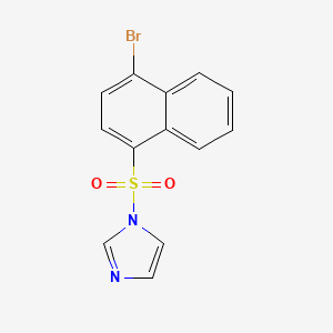 molecular formula C13H9BrN2O2S B5882090 1-[(4-bromo-1-naphthyl)sulfonyl]-1H-imidazole 