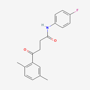 molecular formula C18H18FNO2 B5882114 4-(2,5-dimethylphenyl)-N-(4-fluorophenyl)-4-oxobutanamide 