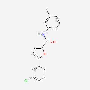 5-(3-chlorophenyl)-N-(3-methylphenyl)-2-furamide