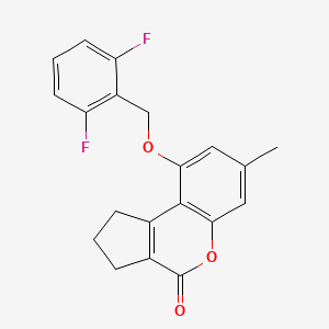 molecular formula C20H16F2O3 B5882126 9-[(2,6-difluorobenzyl)oxy]-7-methyl-2,3-dihydrocyclopenta[c]chromen-4(1H)-one 