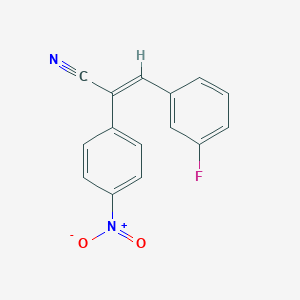 molecular formula C15H9FN2O2 B5882130 3-(3-fluorophenyl)-2-(4-nitrophenyl)acrylonitrile 