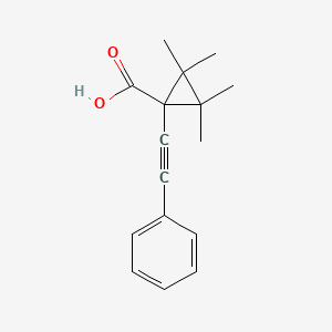 molecular formula C16H18O2 B5882133 2,2,3,3-tetramethyl-1-(phenylethynyl)cyclopropanecarboxylic acid 