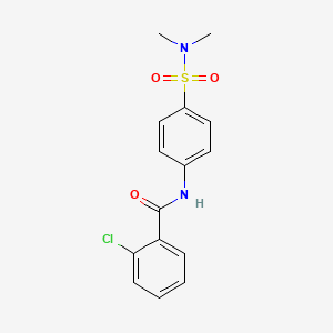 2-chloro-N-{4-[(dimethylamino)sulfonyl]phenyl}benzamide