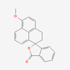 molecular formula C21H16O3 B588216 2',3'-Dihydro-7-methoxy-spiro[isobenzofuran-1(3H),1'-[1H]phenalen]-3-one CAS No. 1391052-83-7