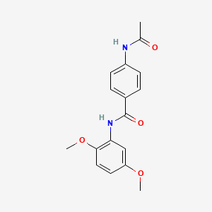 molecular formula C17H18N2O4 B5882185 4-(acetylamino)-N-(2,5-dimethoxyphenyl)benzamide 