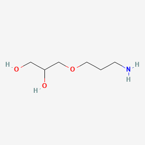 molecular formula C6H15NO3 B588221 3-(3-氨基丙氧基)丙烷-1,2-二醇 CAS No. 139755-70-7