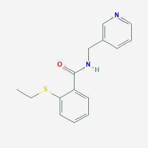 molecular formula C15H16N2OS B5882214 2-(ethylthio)-N-(3-pyridinylmethyl)benzamide 