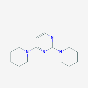 molecular formula C15H24N4 B5882216 4-methyl-2,6-di-1-piperidinylpyrimidine 