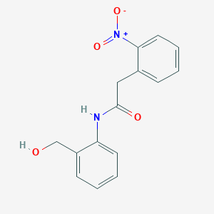 molecular formula C15H14N2O4 B5882229 N-[2-(hydroxymethyl)phenyl]-2-(2-nitrophenyl)acetamide 