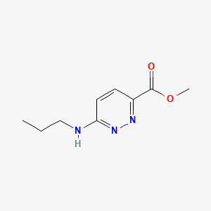 molecular formula C9H13N3O2 B588224 Methyl 6-(propylamino)pyridazine-3-carboxylate CAS No. 142054-71-5