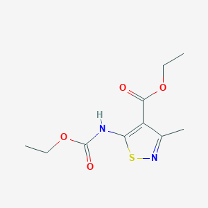 ethyl 5-[(ethoxycarbonyl)amino]-3-methyl-4-isothiazolecarboxylate