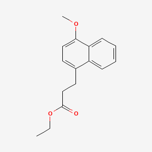 molecular formula C16H18O3 B588227 Ethyl 3-(4-methoxynaphthalen-1-yl)propanoate CAS No. 861354-99-6