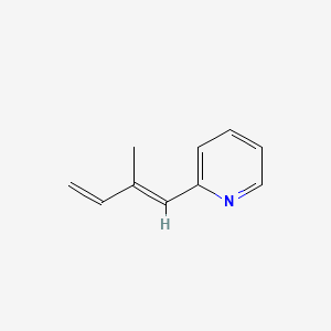 molecular formula C10H11N B588228 2-[(1E)-2-Methyl-1,3-butadien-1-yl]pyridine CAS No. 144343-89-5