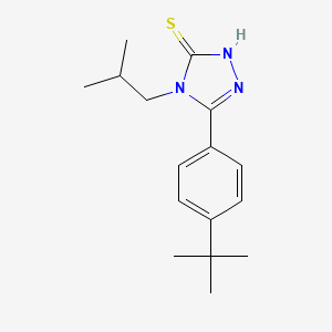 molecular formula C16H23N3S B5882327 5-(4-tert-butylphenyl)-4-isobutyl-2,4-dihydro-3H-1,2,4-triazole-3-thione 