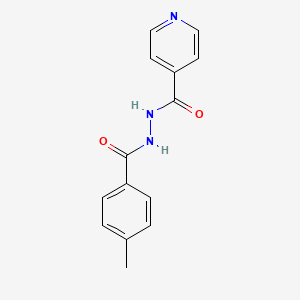 molecular formula C14H13N3O2 B5882345 N'-(4-甲基苯甲酰)异烟肼 