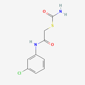 S-{2-[(3-chlorophenyl)amino]-2-oxoethyl} thiocarbamate