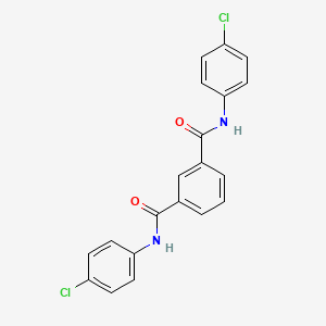 molecular formula C20H14Cl2N2O2 B5882378 N,N'-bis(4-chlorophenyl)isophthalamide 