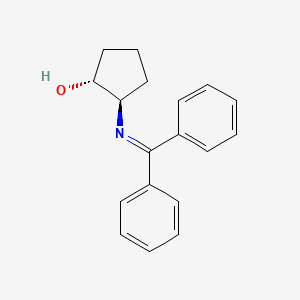 molecular formula C18H19NO B588239 (1R,2R)-2-(diphenylmethyleneamino)cyclopentanol CAS No. 939398-69-3
