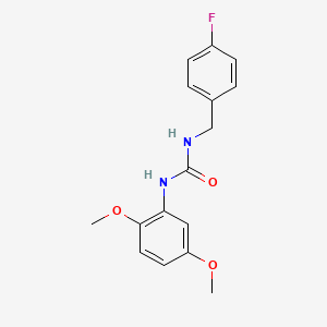 molecular formula C16H17FN2O3 B5882390 N-(2,5-dimethoxyphenyl)-N'-(4-fluorobenzyl)urea 