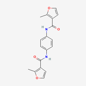 molecular formula C18H16N2O4 B5882398 N,N'-1,4-phenylenebis(2-methyl-3-furamide) 