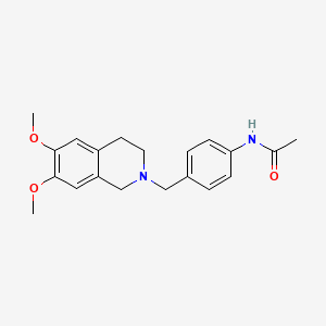 molecular formula C20H24N2O3 B5882422 N-{4-[(6,7-dimethoxy-3,4-dihydro-2(1H)-isoquinolinyl)methyl]phenyl}acetamide CAS No. 414872-58-5