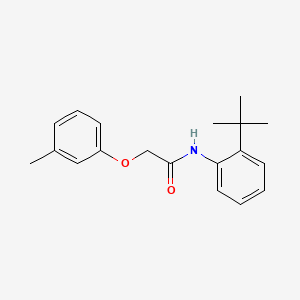 molecular formula C19H23NO2 B5882423 N-(2-tert-butylphenyl)-2-(3-methylphenoxy)acetamide 