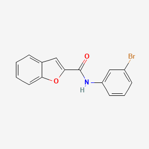 molecular formula C15H10BrNO2 B5882432 N-(3-bromophenyl)-1-benzofuran-2-carboxamide 