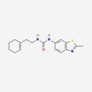 N-[2-(1-cyclohexen-1-yl)ethyl]-N'-(2-methyl-1,3-benzothiazol-6-yl)urea