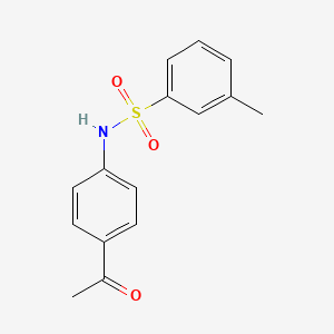molecular formula C15H15NO3S B5882476 N-(4-乙酰苯基)-3-甲基苯磺酰胺 