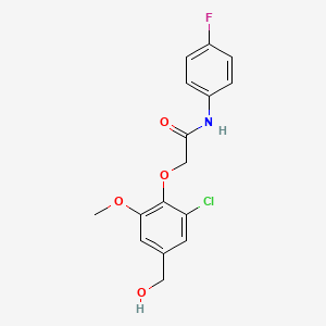 2-[2-chloro-4-(hydroxymethyl)-6-methoxyphenoxy]-N-(4-fluorophenyl)acetamide