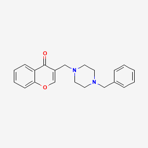 3-[(4-benzyl-1-piperazinyl)methyl]-4H-chromen-4-one