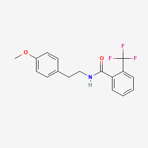 molecular formula C17H16F3NO2 B5882526 N-[2-(4-methoxyphenyl)ethyl]-2-(trifluoromethyl)benzamide 