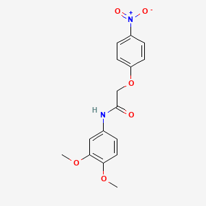 molecular formula C16H16N2O6 B5882545 N-(3,4-dimethoxyphenyl)-2-(4-nitrophenoxy)acetamide 