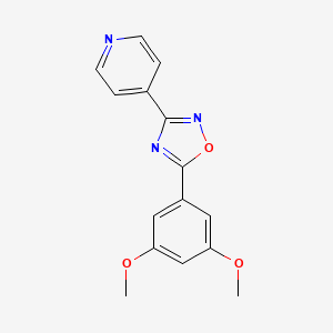 molecular formula C15H13N3O3 B5882551 4-[5-(3,5-dimethoxyphenyl)-1,2,4-oxadiazol-3-yl]pyridine 