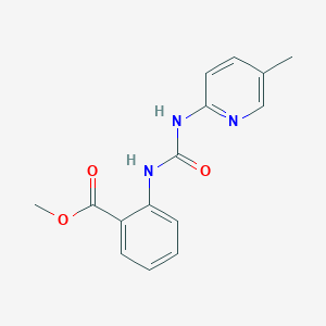 molecular formula C15H15N3O3 B5882553 methyl 2-({[(5-methyl-2-pyridinyl)amino]carbonyl}amino)benzoate 