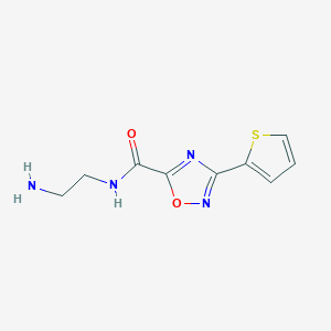 molecular formula C9H10N4O2S B5882562 N-(2-aminoethyl)-3-(2-thienyl)-1,2,4-oxadiazole-5-carboxamide CAS No. 890095-31-5